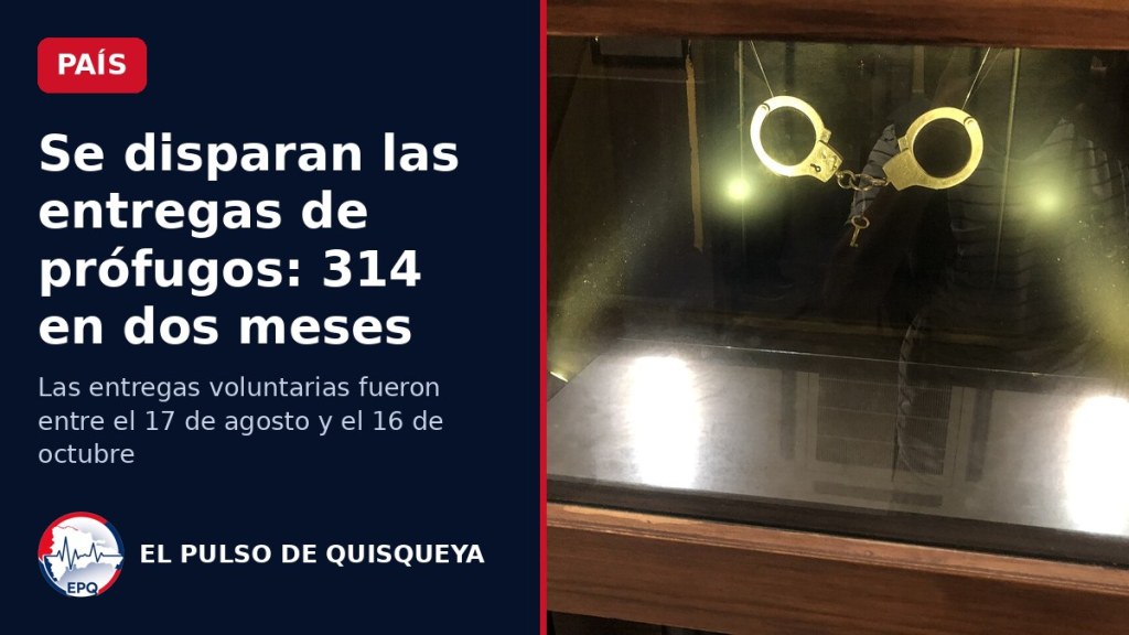 Se disparan las entregas de prófugos: 314 en dos&nbsp;meses